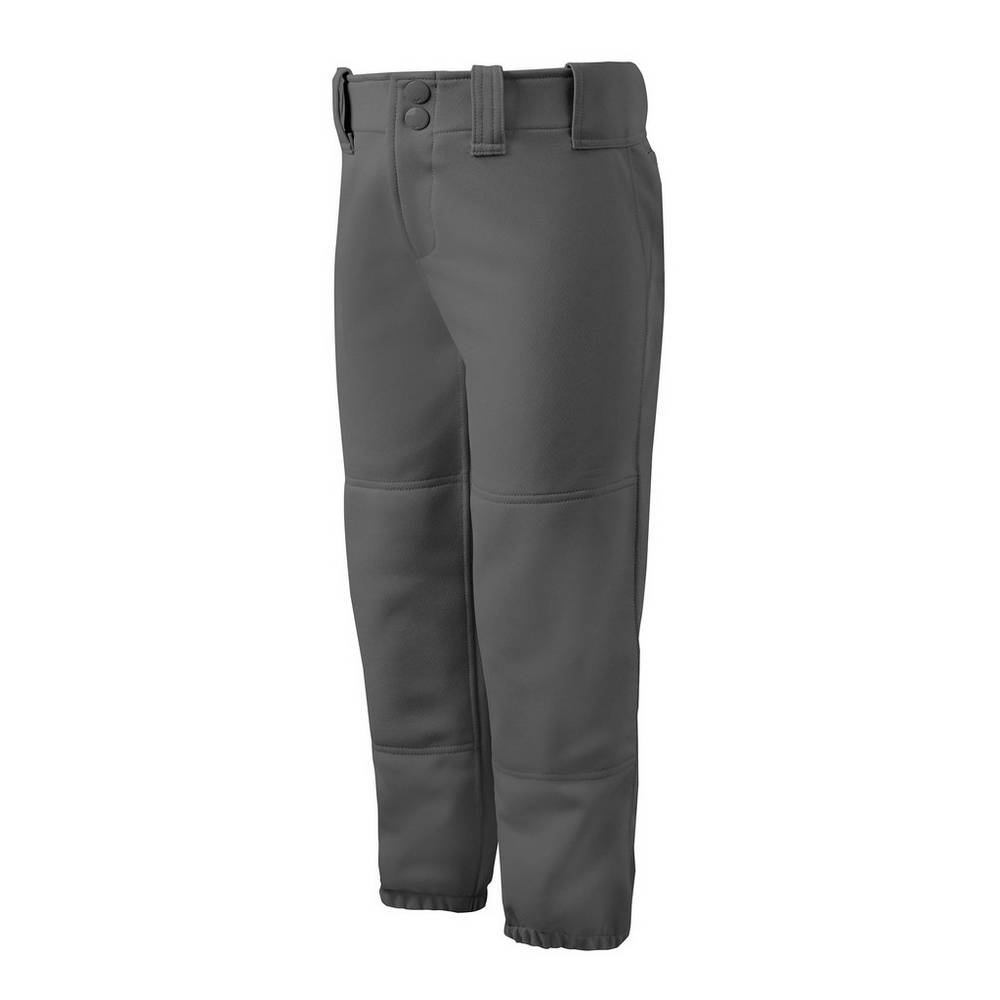 Pantalones Mizuno Belted Mujer Gris Oscuro Baratas BOHD-07523